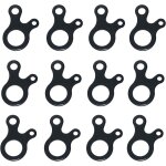 16 pcs tendeur de corde en alliage d'aluminium, tendeur de cordon tendeur a trois trous, ajusteur boucle ...