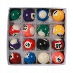 16 pices mini boules de billard ensemble de petites boules de billard petite table de billard