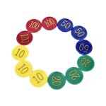 160 pices en plastique rond en forme de mini jetons de poker professionnels pour club pub jetons de ...