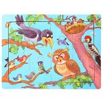 18 - animal de la fort04 - mini puzzle en bois de taille 15 * 10cm pour enfants, puzzle 3d en bois pour ...