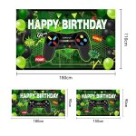 180x110cm console de jeu thme anniversaire fond fte d'anniversaire dcoration bannire