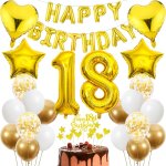 18e anniversaire décorations, 18e anniversaire garçon gâteau doré, décoration de fête or, 18e anniversaire ... 18e anniversaire décorations, 18e anniversaire garçon gâteau doré, décoration de fête or, 18e anniversaire ...