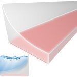 1m bande d'tanchit pour receveur de douche, joint de seuil de douche auto - adhsif transparent, bande ...