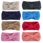 1pc bb tricot crochet nud bandeau princesse cheveux bandes hiver chaud enfant infantile chapeaux ...
