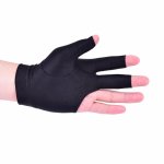 1pc spandex billard billard queue gant piscine main gauche ouvert trois doigts gant billard accessoires ...