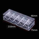 1x poker acrylique puces fines plateau puces etui avec couvertures jetons de poker bote transparente ...