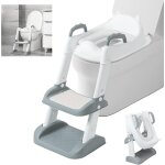 2 en 1 reducteur toilette enfant avec antidérapant escalier & coussin moelleux, rehausseur toilettes ... 2 en 1 reducteur toilette enfant avec antidérapant escalier & coussin moelleux, rehausseur toilettes ...
