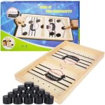 2 en 1jeu de table de hockey portable en bois, coffret jeux de société famille, jeu de plateau de bataille, ... 2 en 1jeu de table de hockey portable en bois, coffret jeux de société famille, jeu de plateau de bataille, ...