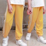 (2 - 3 ans - enfants - unisexe - jaune) pantalon de survtement ray pour enfants garons filles