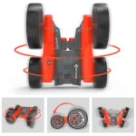 2. 4g 4ch stunt drift rc car deformation rock crawler roll car 360 degre flip for kids robot toys, red ...