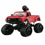 2. 4g 4wd rc car 720p hd wifi fpv off - road military truck track wheel w / led light, blue 2. 4g 4wd rc car 720p hd wifi fpv off - road military truck track wheel w / led light, blue