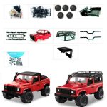 2. 4g 4wd rc car crawler monster truck sans batterie recepteur emetteur esc, rouge