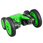 2. 4g rc car stunt drift deformation rock crawler roll car 360 degree flip kids robot rc cars toys, green ...
