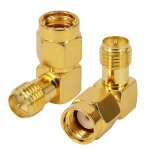 2 * 90 degrs de polarit inverse connecteur coaxial sma rp sma mle a rp sma femelle adaptateur a angle ...