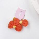 2 bandes �lastiques � noeud papillon pour filles, chouchous couleur bonbon, mignon support queue de cheval, ...