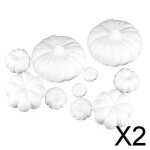 2 citrouilles blanches artificielles pour halloween, décor de table pour enfants, artisanat 5 tailles ... 2 citrouilles blanches artificielles pour halloween, décor de table pour enfants, artisanat 5 tailles ...