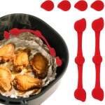 2 ensembles boucle magntique en silicone friteuse a air, aimants en forme de goutte d'eau pour fixer ...