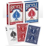 2 jeux de 54 cartes rider back standard - magie / carte magie - rouge et bleu
