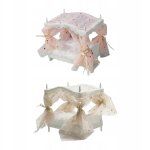 2 mini - maison de poupée 1 / 12, simulation, lit de princesse en maille, décor, meubles 2 mini - maison de poupée 1 / 12, simulation, lit de princesse en maille, décor, meubles
