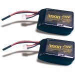 2 paquets batterie lipo 2s 3000mah 7. 4v - haute performance pour rc - dimensions compactes 54x31x31mm ...