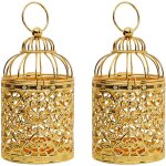 2 paquets de lanterne de bougie décorative suspendue, bougeoir en métal pour mariage, fête d'anniversaire, ... 2 paquets de lanterne de bougie décorative suspendue, bougeoir en métal pour mariage, fête d'anniversaire, ...