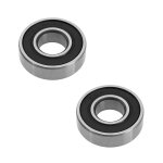 2 pcs electric scooter ball bearings compatible with ninebot max g30 g30d stainless steel front wheel ...