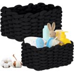 2 pcs panier rangement, boite rangement rangement salle de bain panier rangement bb rangement chambre ...