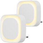 2 pcs veilleuse led automatique, lampe de nuit a capteur cr�pusculaire, 3 niveaux de luminosit� dimmmable ...