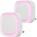 2 pcs veilleuse led automatique, lampe de nuit a capteur cr�pusculaire, 3 niveaux de luminosit� dimmmable ...