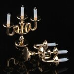 2 pices 1 / 12 maison de poupe miniature en mtal bougeoir bougeoirs modle maison jouets