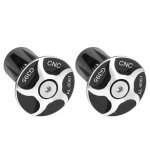 2 pices en alliage d'aluminium vlo guidon poigne poigne barre embout bouchons partsg395 noir