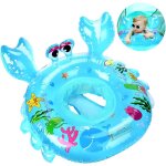 2 pi�ces bouee bebe, anneau de natation gonflable, flotteur bague de natation, crabe bleu si�ge de piscine ...