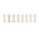 2 pices de clture miniature en bois modle jardin blanc
