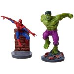 2 piece commemorative pvc figurines set - secret wars spider - man hulk