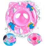 2 pi�ces couleur rose bou�e b�b�, bou�e piscine enfant, anneaux de natation gonflable avec si�ge, flotteur ...