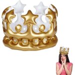 2 pices couronne gonflable couronne d'anniversaire gonflable dcoration d'anniversaire pour reine roi, ...