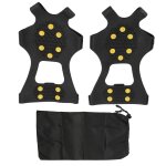 2 pices crampons  10 dents crampons d'escalade de neige en plein air crampons de chaussures antidrapants ...
