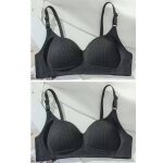 2 pices filles solide sans fil soutiens - gorge sans couture push up soutiens - gorge confortable en ...