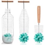 2 pi�ces goupillon bouteille, 30 cm + 27 cm goupillon biberon nettoyage pour bouteille soda, bouteille ...