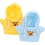 2 pices ours en peluche vtements ours en peluche chemises mini poupe vtements animal en a capuche ...