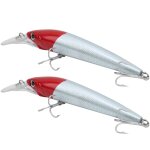 2 pices en plastique simulation artificielle plonge profonde mn leurre appt accessoire de pche ...