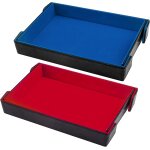 2 pi�ces plateau de d�s magn�tique piste de d�s pliable rectangulaire dice tray pour dnd rpg jeux de ...