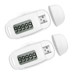 2 pices podomtre 3d compteur de pas pour la marche tracker de pas rechargeable usb avec clip et lanire ...