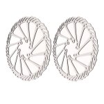 2 pices rotors de frein  disque de vlo lger dissipation thermique rapide en acier haute duret vtt ...