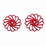 2 pièces rouge 13t vtt vélo aluminium jockey roue dérailleur arrière poulie (rouge 13t) 2 pièces rouge 13t vtt vélo aluminium jockey roue dérailleur arrière poulie (rouge 13t)