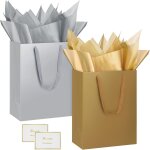 2 pices sac cadeau, 12. 59  papier emballage cadeau anniversaire, vertical pochette cadeau ggrand format ...