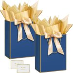 2 pices sac cadeau, 12. 59  papier emballage cadeau anniversaire, vertical pochette cadeau ggrand format ...