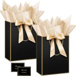 2 pices sac cadeau, 12. 59  papier emballage cadeau anniversaire, vertical pochette cadeau ggrand format ...