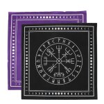 2 pices tapis de table de divination tarot en tissu non tiss noir et violet 50x50cm pliable pour jeux ...