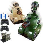 2 pices tlcommandes combat auto, 2, 4 ghz rc bataille vhicule - citerne, 360 rotation tlcommande ...